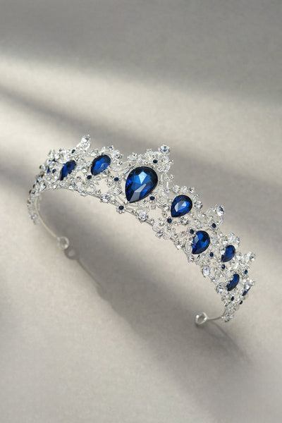 Eleanor Navy Blue Crystal Tiara - BOLODOO
