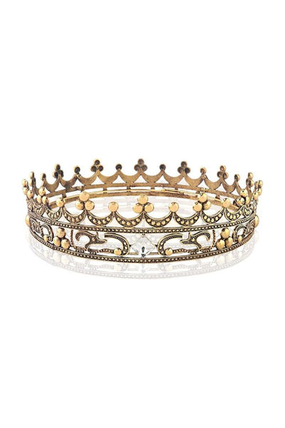 Full Crystal King Prom Tiara - BOLODOO