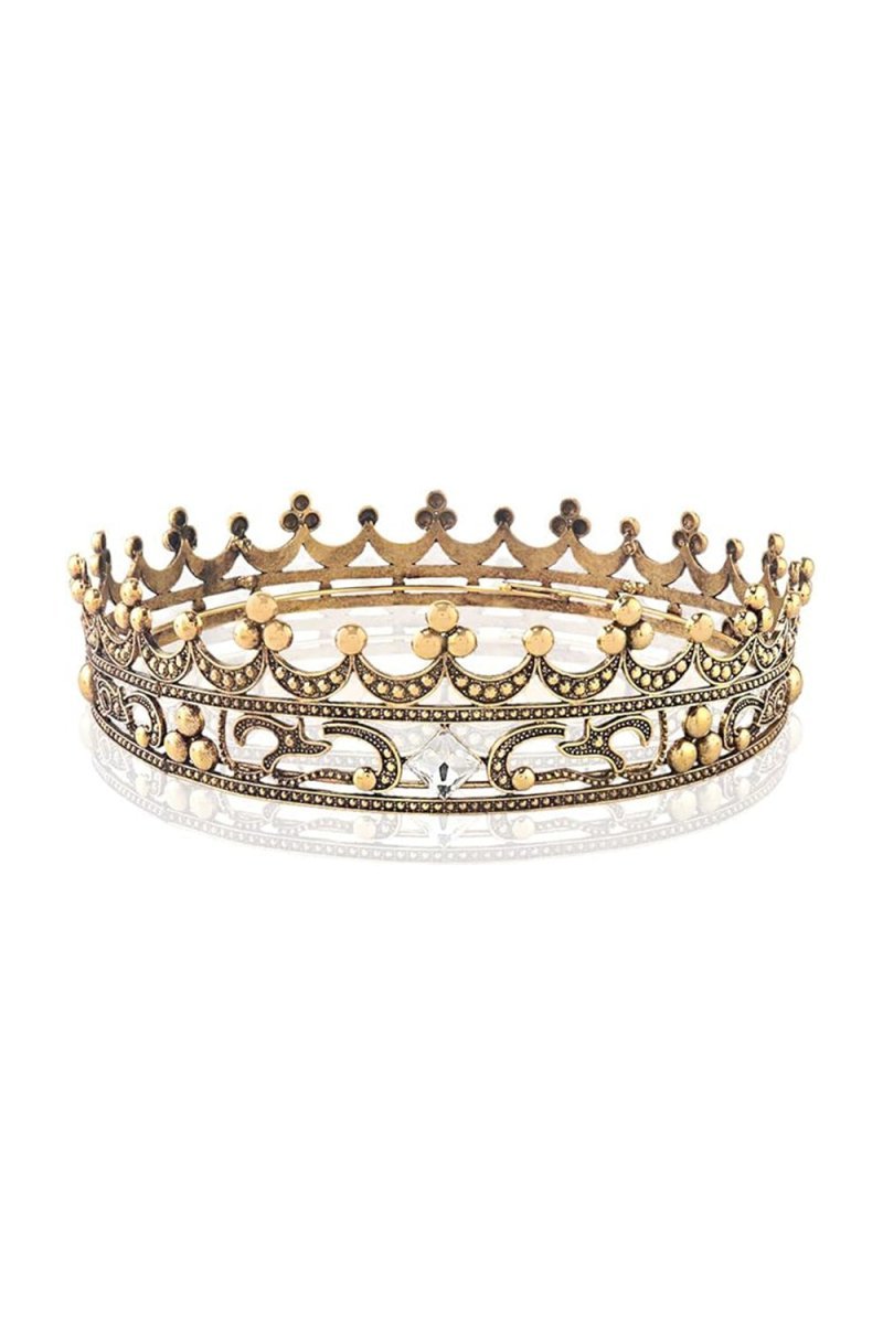 Full Crystal King Prom Tiara - BOLODOO