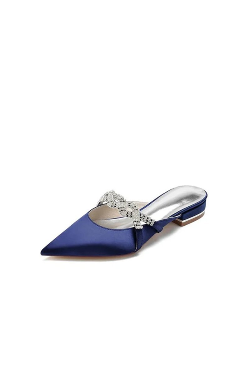 Glitter Crystal Embellished Kitten Sandals - BOLODOO