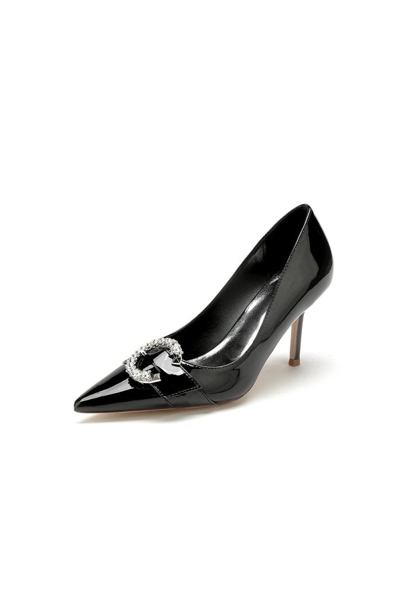 Glitter Crystal Pointed Toe Wedding High Heels - BOLODOO