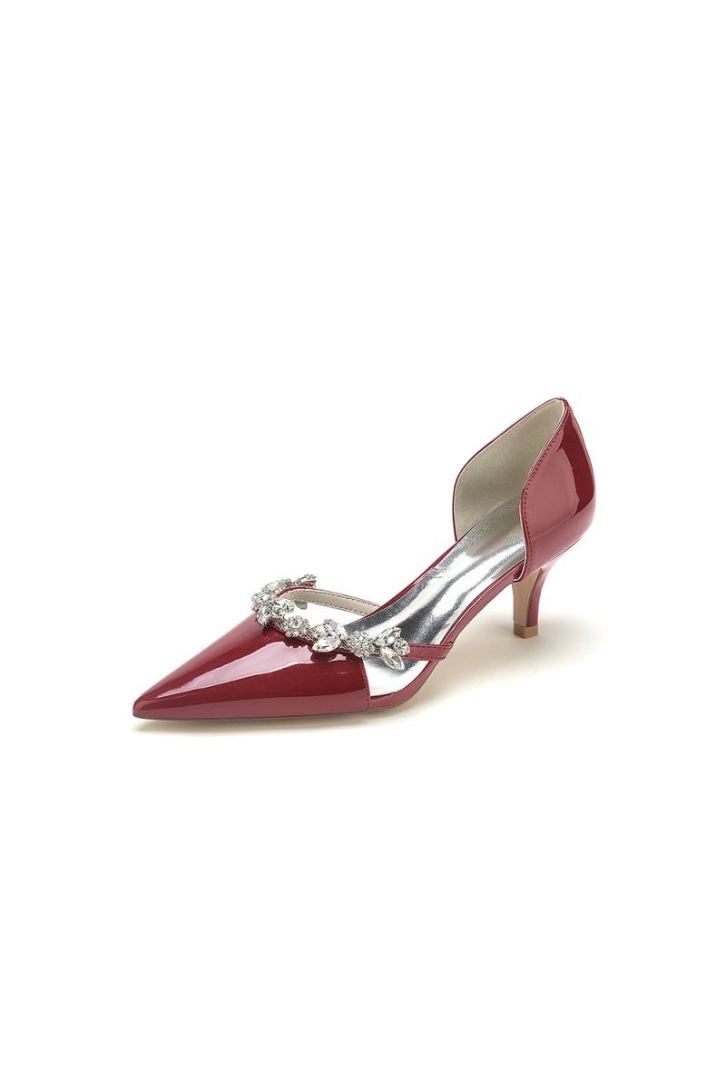 Glitter Crystal Rhinestone Wedding Shoes - BOLODOO