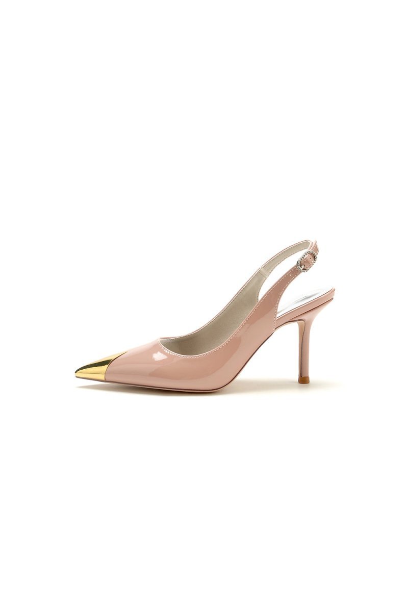 Glitter Crystal Slingback Wedding Heels �C Pointed Toe Stiletto Bridal Shoes
