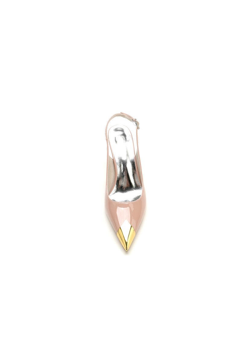 Glitter Crystal Slingback Wedding Heels �C Pointed Toe Stiletto Bridal Shoes
