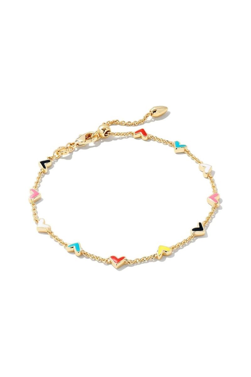 Gold Chain Bracelets with Heart - BOLODOO