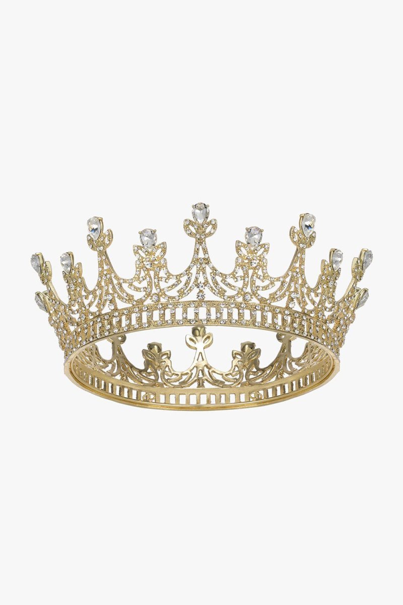 Gold Crystal Rheinstone Queen Crowns - BOLODOO