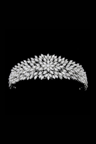 Gold Hair Pieces Crystal Crowns - BOLODOO