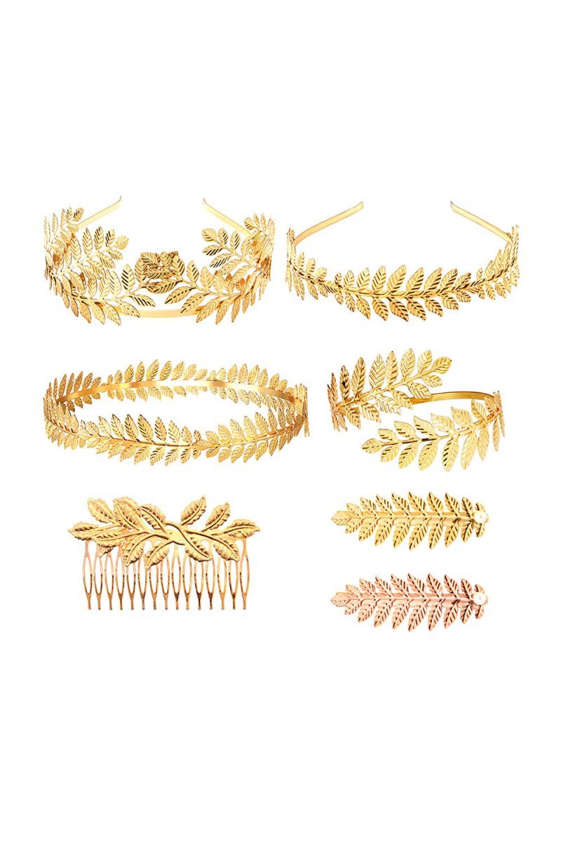 Gold Leaf Branch Crown