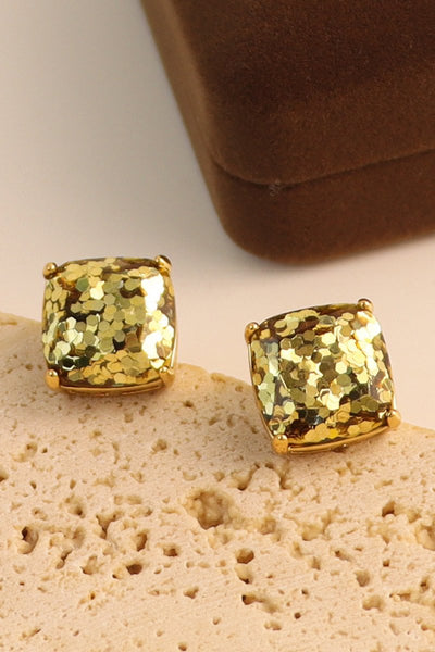 Gold Mini Square Studs - BOLODOO