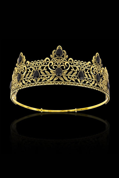 Gold Retro Baroque Crowns for Men