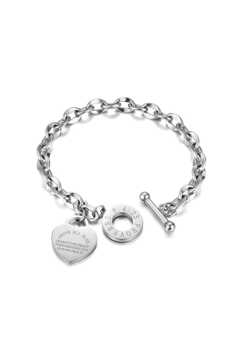 Gold Stainless Love Pendant Bracelets - BOLODOO