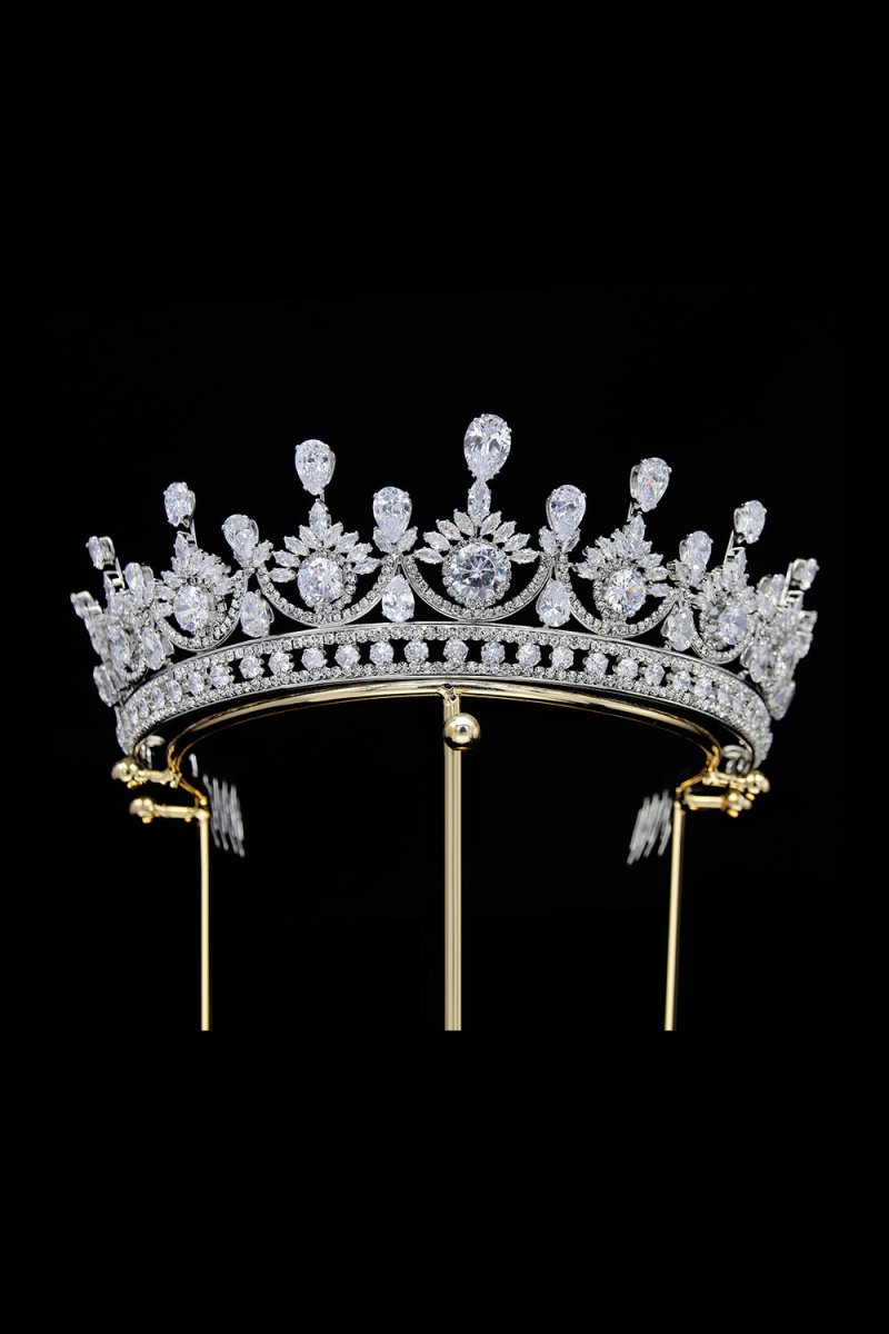 Green Zircon Wedding Crown - BOLODOO