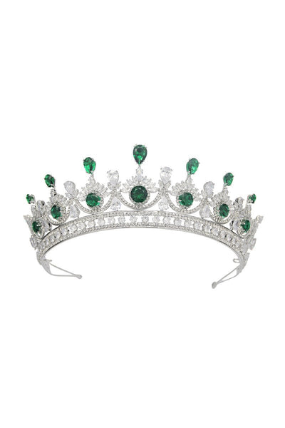 Green Zircon Wedding Crown - BOLODOO