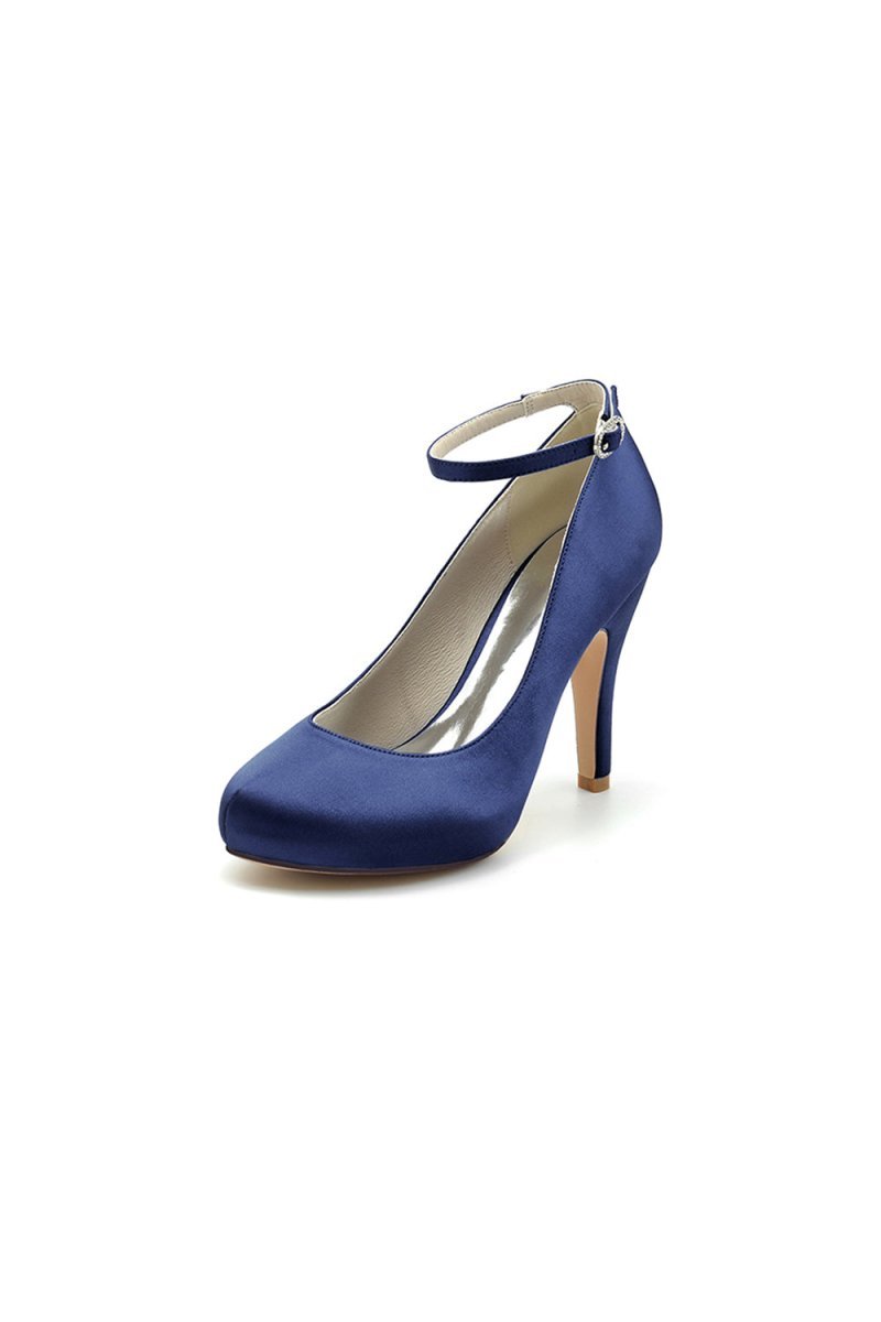 Burgundy High Heels with Transparent Heel - BOLODOO