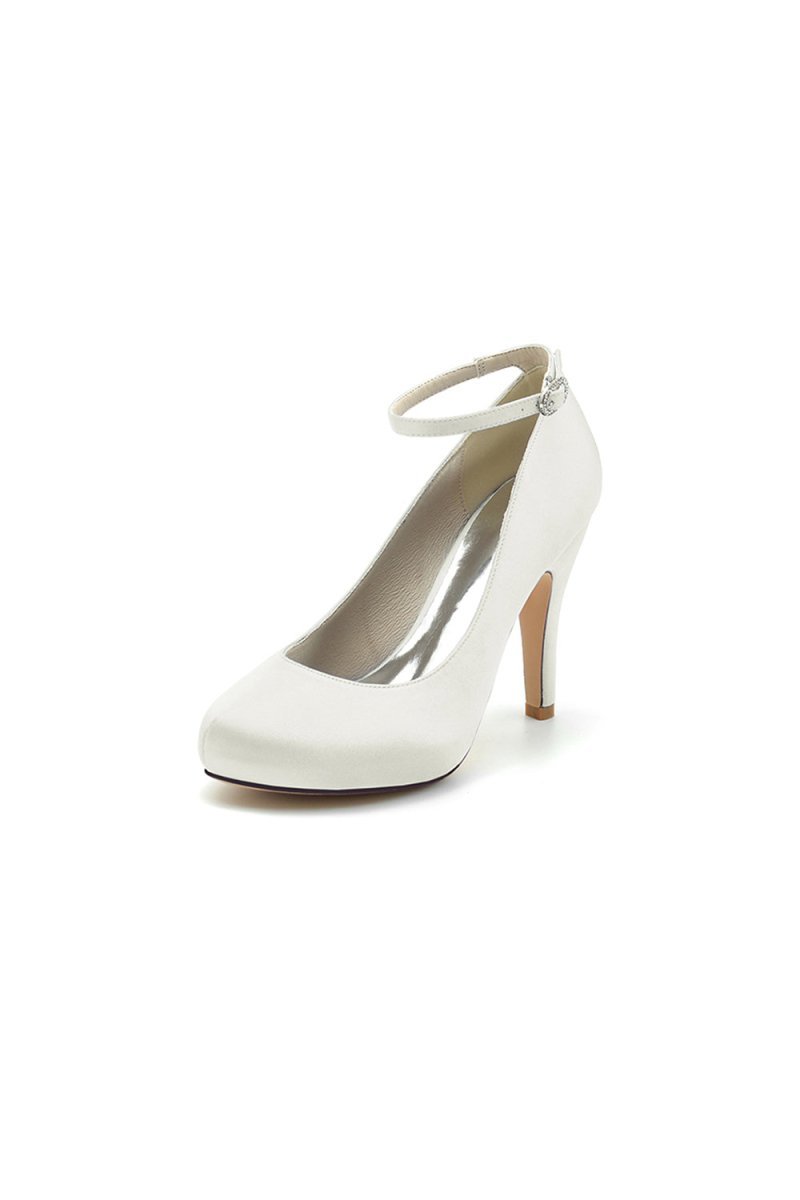 Burgundy High Heels with Transparent Heel - BOLODOO