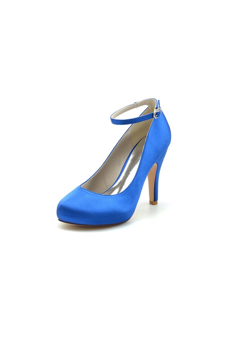 Burgundy High Heels with Transparent Heel - BOLODOO