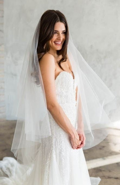 Vintage Blusher Extra Airy Bridal Veil Wedding Veil - BOLODOO