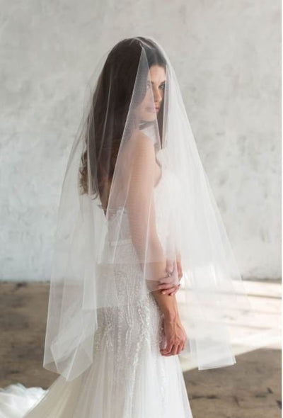Vintage Blusher Extra Airy Bridal Veil Wedding Veil