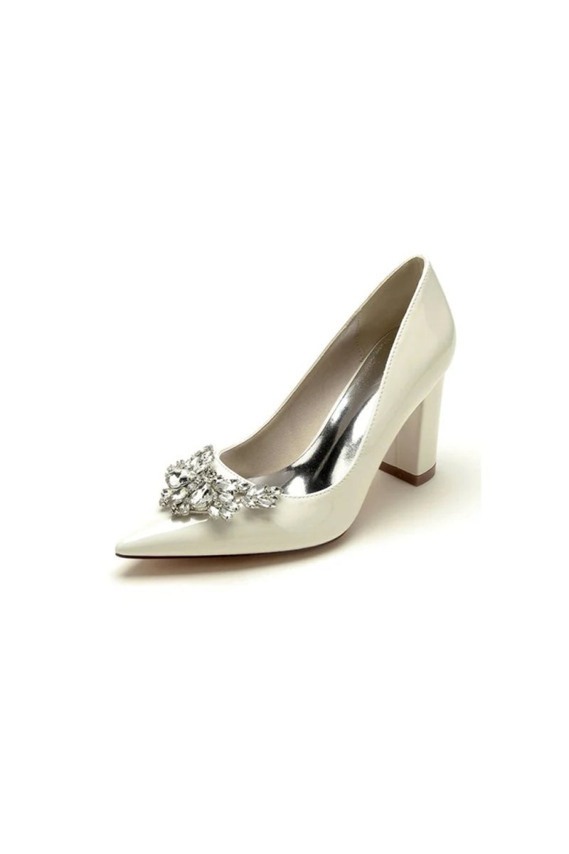 Ivory High Heels with Modern Design - BOLODOO