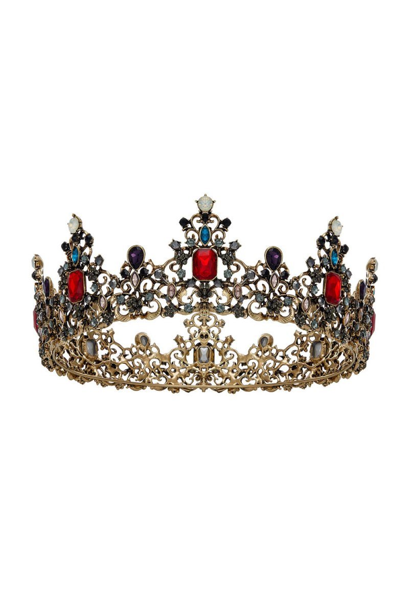 Jeweled Baroque Queen Crown - BOLODOO