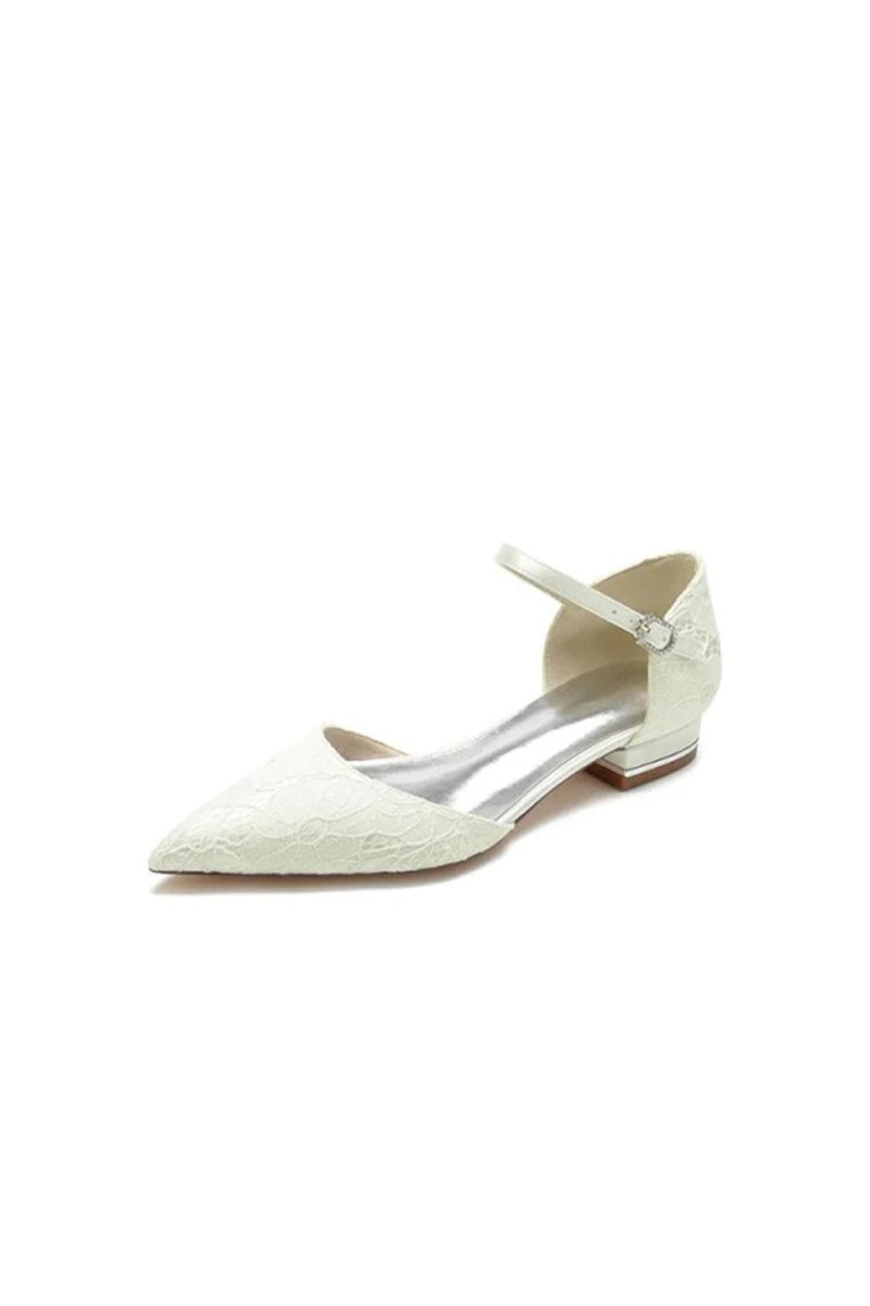 Lace One - strap Buckle Pointed Toe Mules - BOLODOO
