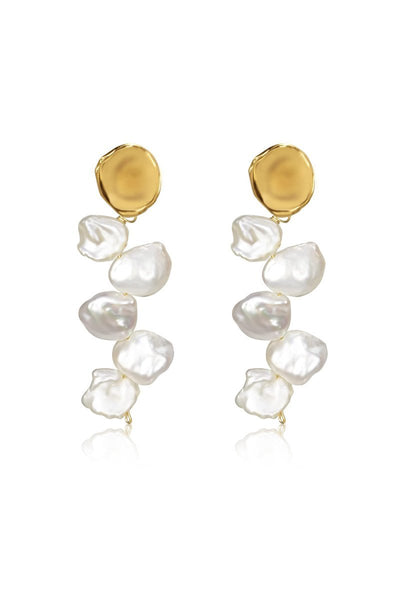 Long Baroque Pearl Earrings Tassel - BOLODOO