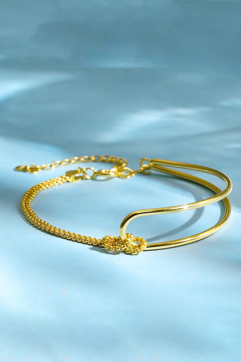 Love Knot Double Layered Gold Bracelets - BOLODOO