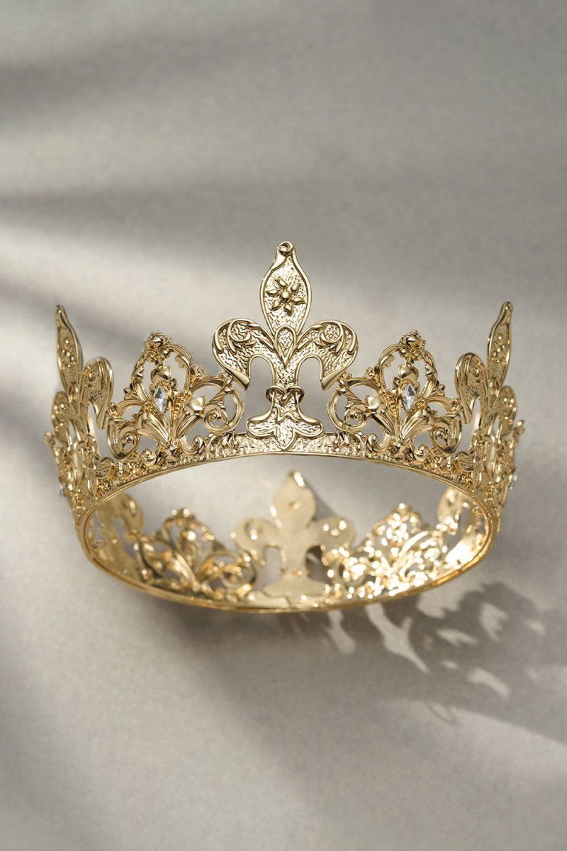 Matte Gold Baroque Crowns - BOLODOO