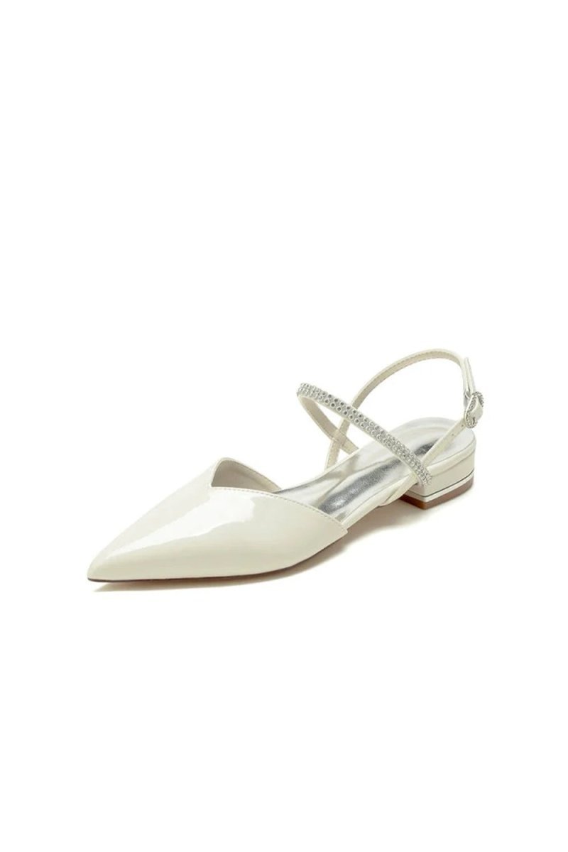 Nude Pink High Heels with Silver Trim - BOLODOO