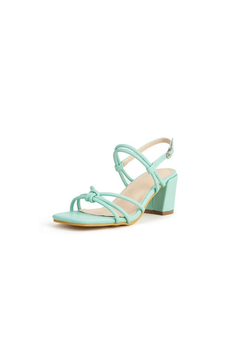 Outdoor Peep Toe Chunky Heel Shoes With Buckle - BOLODOO