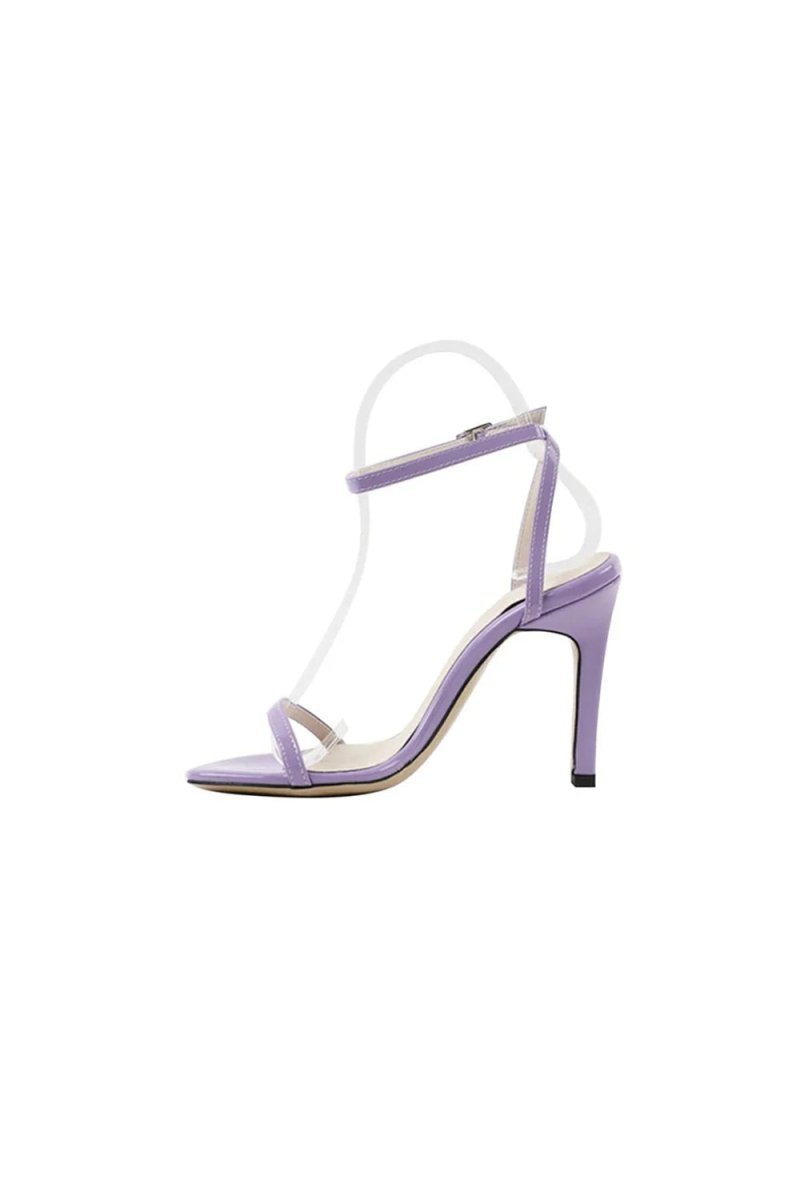 Outdoor Peep Toe Stiletto Heel Shoes With Buckle Ankle Strap - BOLODOO