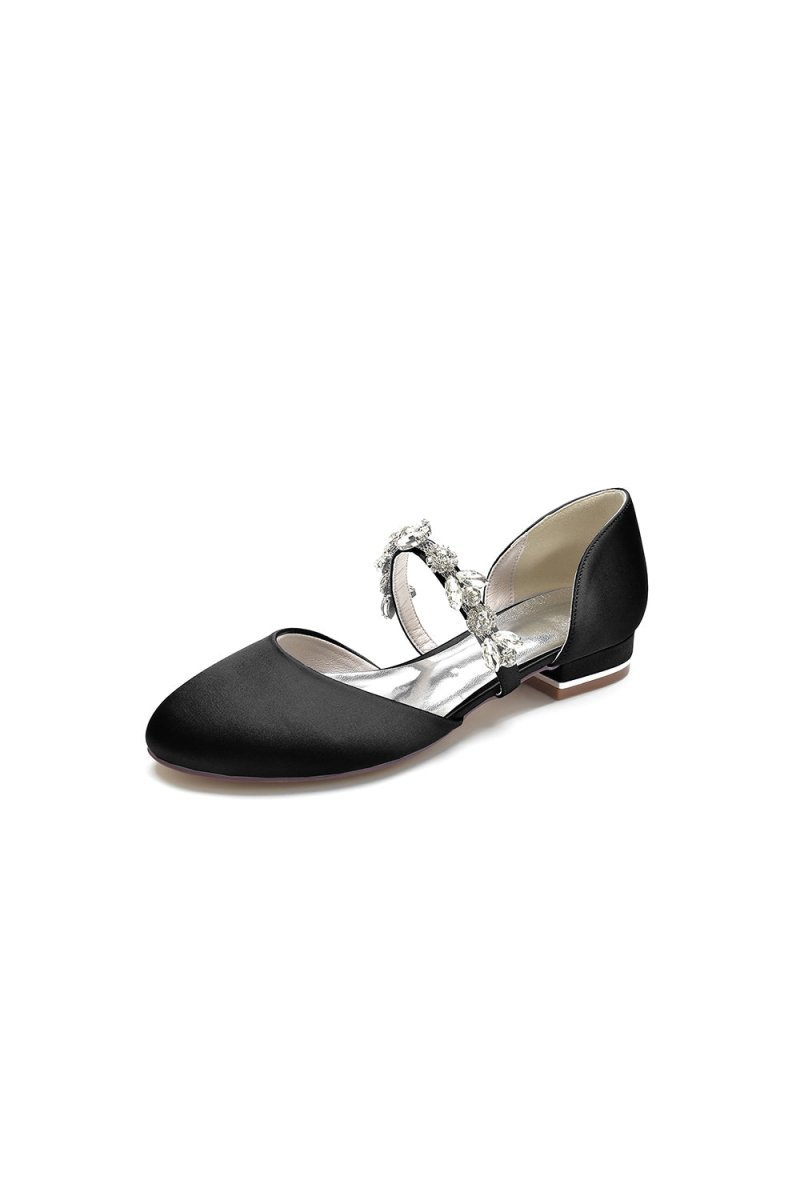 Flats with Rhinestone embellished Strap Party - BOLODOO