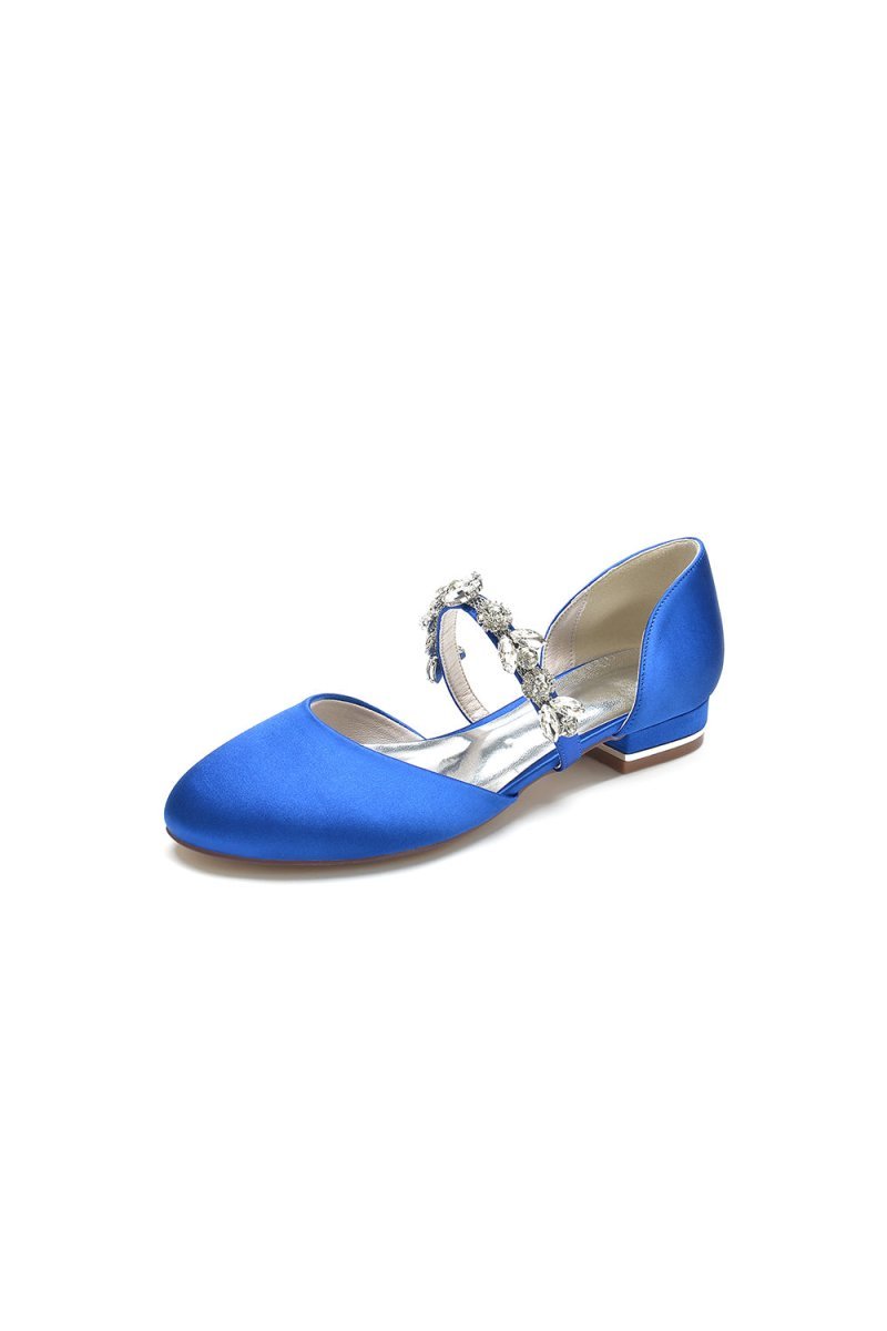 Flats with Rhinestone embellished Strap Party - BOLODOO