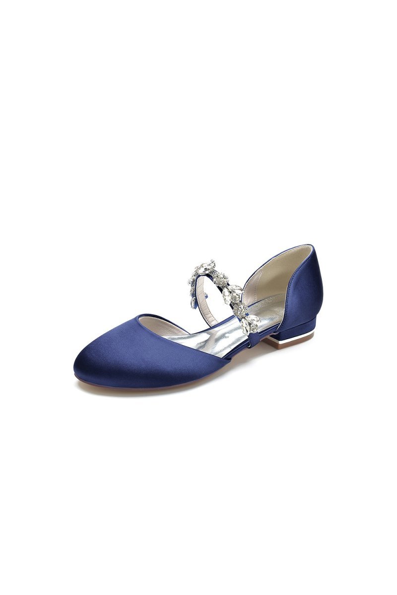 Flats with Rhinestone embellished Strap Party - BOLODOO