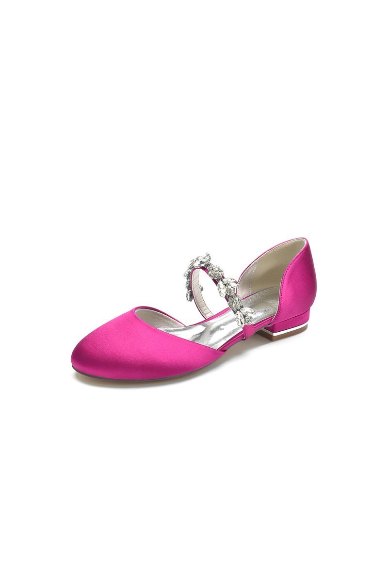 Flats with Rhinestone embellished Strap Party - BOLODOO
