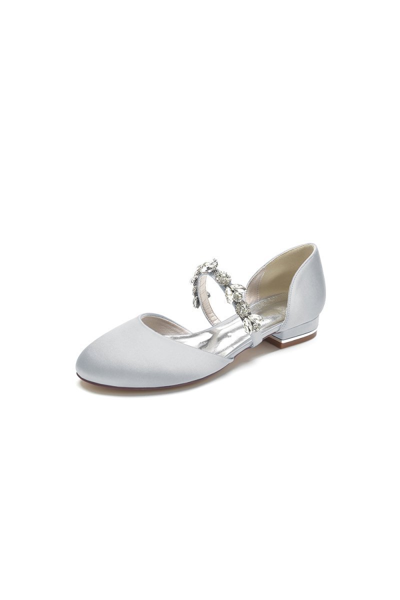 Flats with Rhinestone embellished Strap Party - BOLODOO