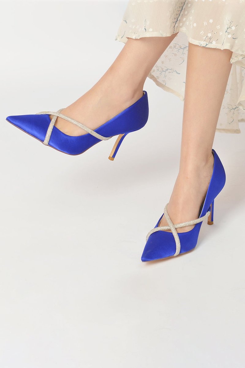 Party Pointed Toe Crystal High Heels