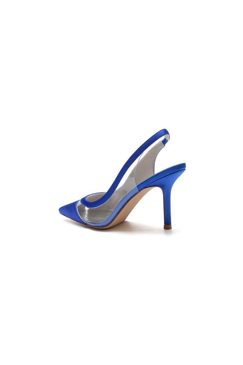Party Pointed Toe Slingback Strap High Heels