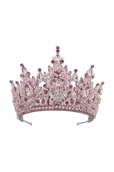 Pink Rhinestone Queen Tiara - BOLODOO