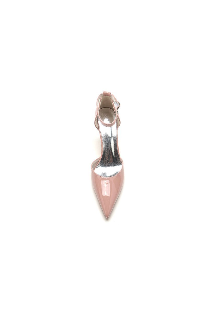 Pointed-Toe High Heels with Ankle Strap