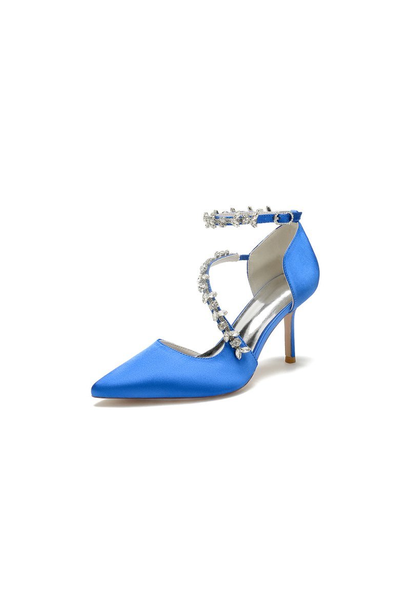Pointed Toe Slingback Strap High Heel - BOLODOO