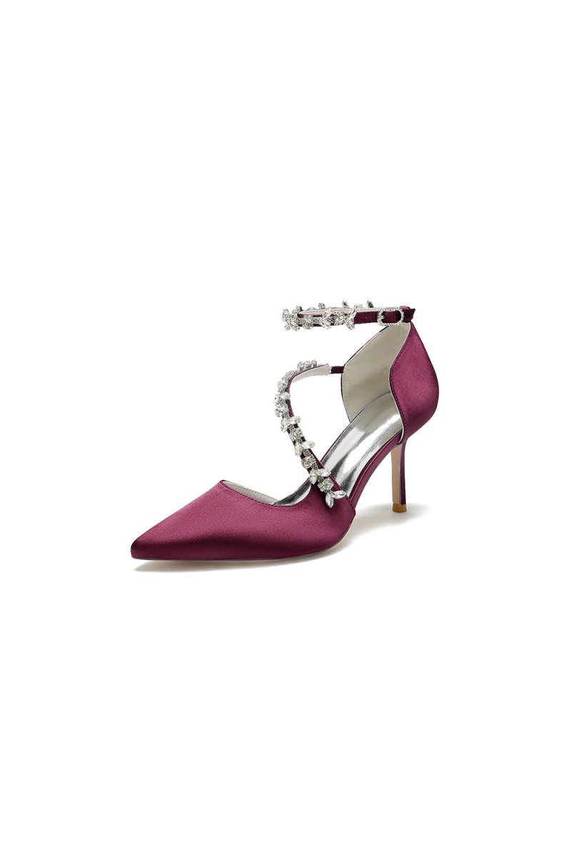 Pointed Toe Slingback Strap High Heel - BOLODOO
