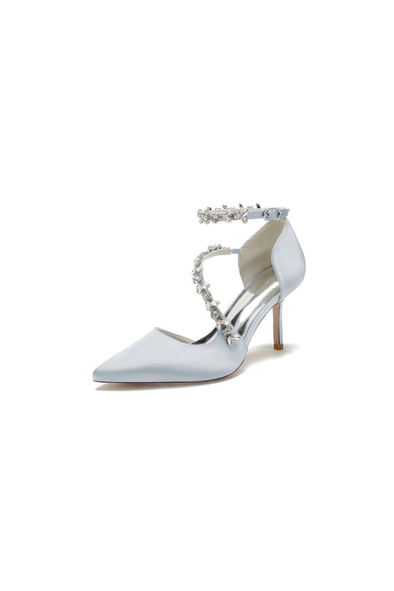 Pointed Toe Slingback Strap High Heel - BOLODOO