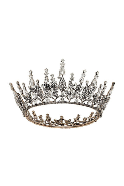 Queen Rhinestone Dark Crown for Women - BOLODOO