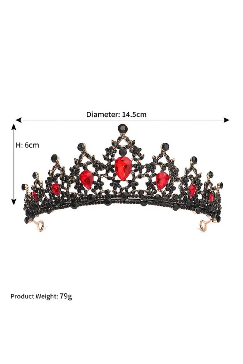 Women��s Gold Princess Rhinestone Crowns - BOLODOO
