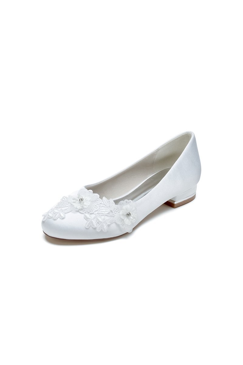 Retro Low Heel Shoes with Lace - BOLODOO