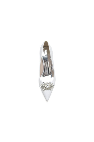 Rhinestone Beaded Glitter Pointed Toe Stiletto Heels