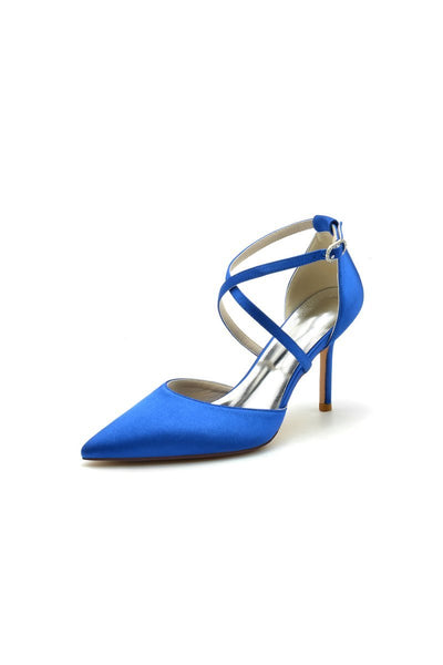 White High Heels with Metallic Accents - BOLODOO