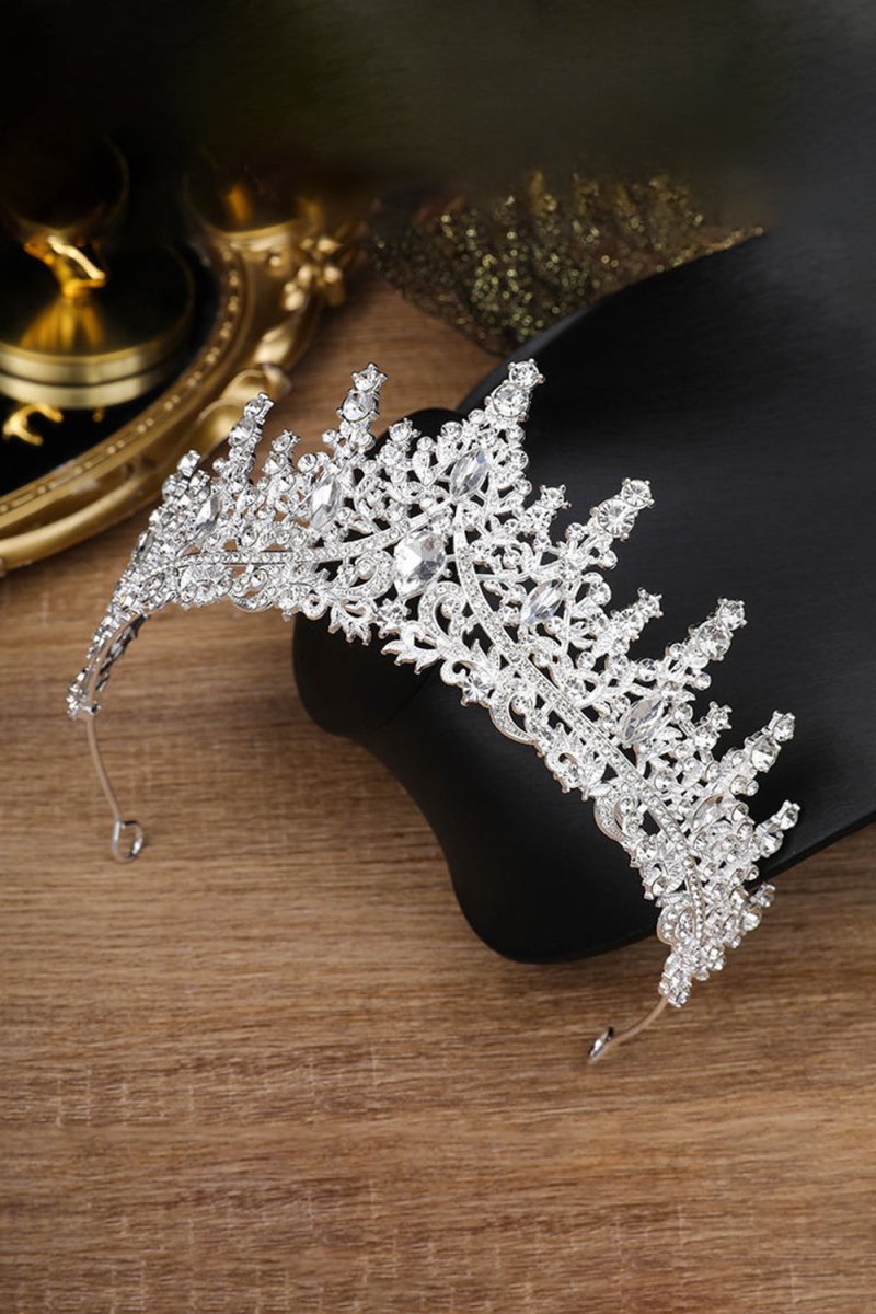 Silver Crystal Rhinestone Crown - BOLODOO