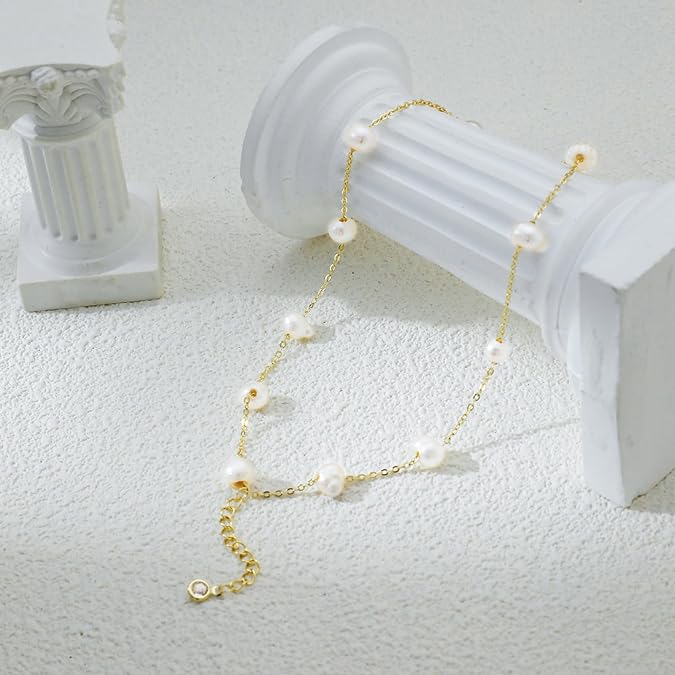 Gold Link Pearl Chain Bracelets - BOLODOO